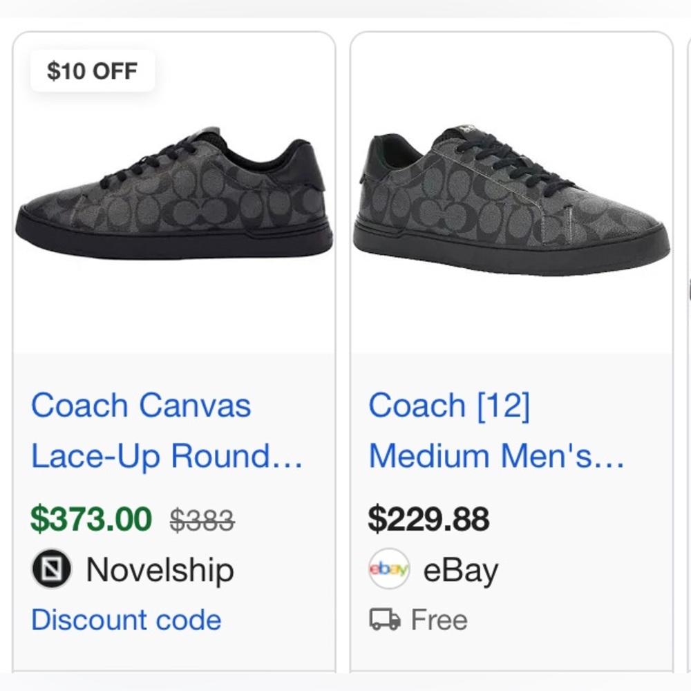COACH Low Top Clip Signature Sneaker - Men’s Size 11D - Picture 10 of 10